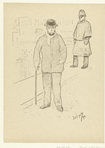 Portrait of Poet Paul Verlaine in London (L