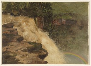 A Waterfall in Colombia by Frederic Edwin Church