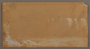 American Falls, Goat Island and Part of Horseshoe Falls, Seen from the Canadian Bank of the Niagara River by Frederic Edwin Church