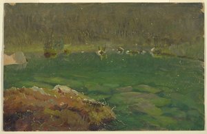 Alpine Lake, Bavaria or Switzerland by Frederic Edwin Church