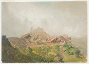 Base of the American Falls, Niagara by Frederic Edwin Church