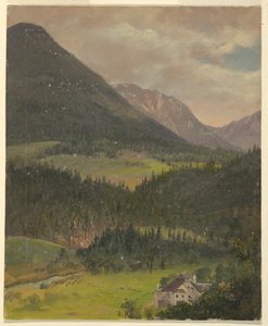 Bavarian Alps Landscape by Frederic Edwin Church