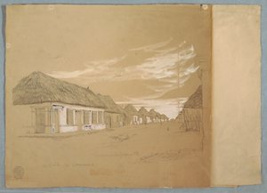 Calle de Commerce, Barranquilla, Colombia, May 1853 by Frederic Edwin Church