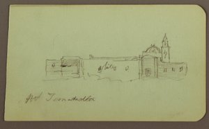 Church; Verso: Mountain Landscape, "Taluca", 1883