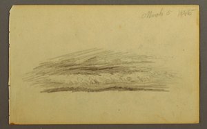 Cloud bank, 1845 by Frederic Edwin Church