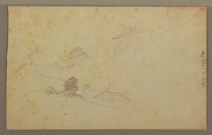 Cloudy Sky over Valley, July 1863 by Frederic Edwin Church