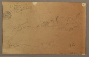 Drawing, Cloudy Sky, 1863 by Frederic Edwin Church