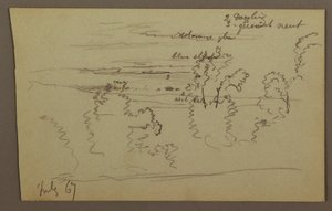 Drawing, Cloudy Sky, 1867 by Frederic Edwin Church