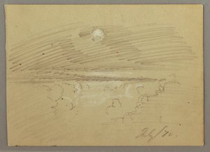 Cloudy sky, July 1870 by Frederic Edwin Church