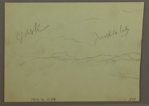 Cloudy Sky, Hillside by Frederic Edwin Church