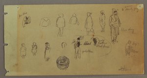 Costume and Figure Sketches, Possibly 1869 by Frederic Edwin Church