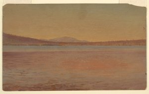 Distant View of Mounts Katahdin and Traveller Shown from Lake Millinocket, 1870–80