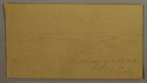Distant View of Saddleback Mountain, Maine, October 1, 1867 by Frederic Edwin Church