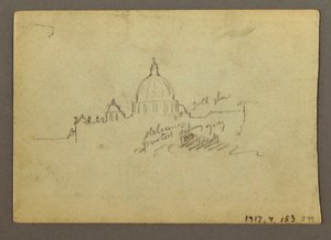 Distant View of the Dome of St. Peter