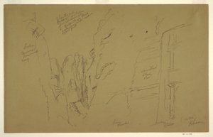 El Khasnesh, Petra Jordan, February 26, 1868 by Frederic Edwin Church