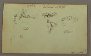 Figure Studies, Pack Donkey, Sailboat, Possibly 1868 by Frederic Edwin Church