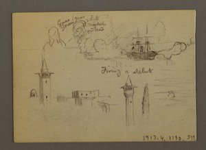 Figure Studies, Sailship, Rainbow, Possibly 1868