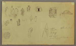 Figure Studies, Windows Flag, Possibly 1868 by Frederic Edwin Church