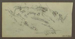 Figure Study, Mountain Range, Possibly 1868 by Frederic Edwin Church