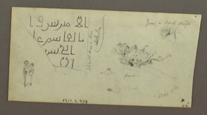Figure and Camel Studies, March 4, possibly 1868