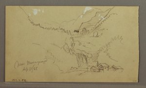 Glacier, Bridge and House, September 1868