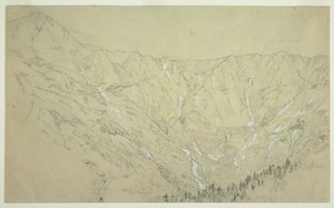 Great Basin, Mt. Katahdin, ca. 1877 by Frederic Edwin Church