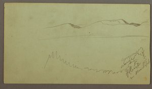 Hill Range Across a Plain, possibly 1868 by Frederic Edwin Church