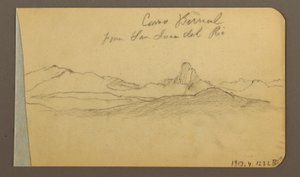 Hill and Mountain Ranges, San Bernal Peak, 1889 by Frederic Edwin Church