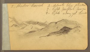 Hills; Head, 1889 by Frederic Edwin Church