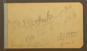 Houses, Steeple, February 23, 1889 by Frederic Edwin Church