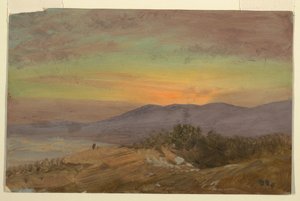 Hudson Valley, Sunset, 1869–70 by Frederic Edwin Church