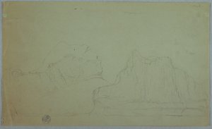 Iceberg with Two Peaks, June or July 1859 by Frederic Edwin Church