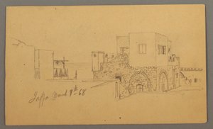 Jaffa Street Corner, Palestine [Tel Aviv, Israel], March 9, 1868 by Frederic Edwin Church