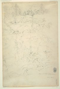 Kaaterskill Falls, Catskill Mountains, New York, July 1844 by Frederic Edwin Church