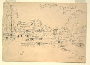 Khirbet-en-Nasara, Petra, Jordan, February 26, 1868 by Frederic Edwin Church
