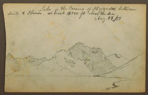 Lake, Mojanda Desert, Ecuador, August 29, 1853 by Frederic Edwin Church