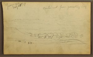 Landscape, Guayaquil, Ecuador, May 21, 1857 by Frederic Edwin Church