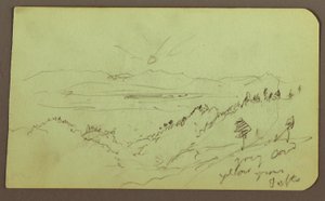 Landscape; Verso: Figure, Landscape, 1883 by Frederic Edwin Church