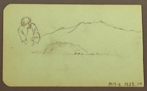 Landscape; Verso: Figure, Landscape, 1883 by Frederic Edwin Church