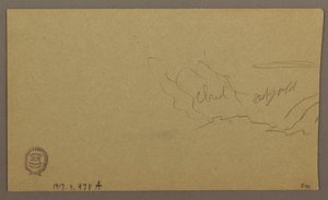 Landscape; Verso: Sky, August 1865 by Frederic Edwin Church