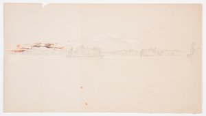 Millinocket Lake, View of Mt. Katahdin, September 1878 by Frederic Edwin Church