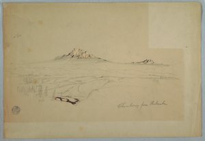 Mount Chimborazo, View from Riobamba, Ecuador, July 1857 by Frederic Edwin Church