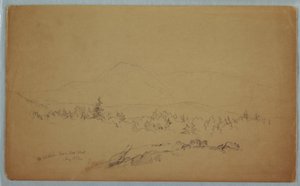 Mount Katahdin from the West, August 1852 by Frederic Edwin Church