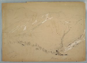 Mount Katahdin, shown from south, August 1852 by Frederic Edwin Church