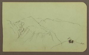 Mountain Landscape; Verso: Landscape, 1883 by Frederic Edwin Church