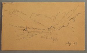 Mountain Peaks, 1868 by Frederic Edwin Church