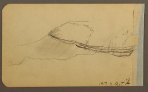 Mountain Side, turret; Verso: Mountain Side, 1889