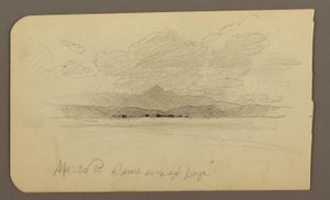 Mountain landscape, Toluca; Verso: Mountain, Toluca, April 20, 1885 by Frederic Edwin Church