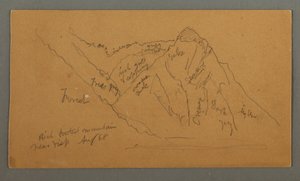Mountains from the Valais, Pennine Alps, August 1868 by Frederic Edwin Church
