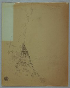 Niagara Falls: Bit of a Stairway at Niagara, July 1856 by Frederic Edwin Church
